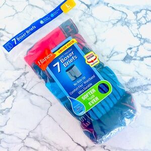 👍🏽NIP BOYS HANES Boxer Briefs 7 Pack SZ L